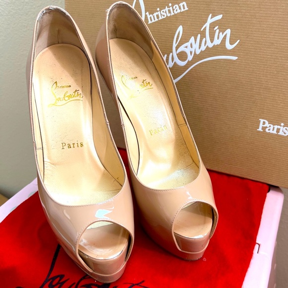 Christian Louboutin Palais Royal 140 Patent 100% Authentic Limited Edition Size6 - Picture 3 of 16